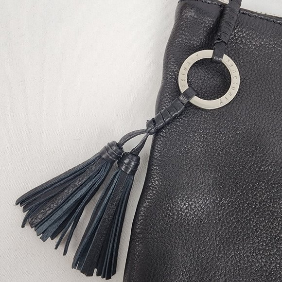 Sanctuary Black Leather Crossbody Oversize Clutch Purse - Picture 3 of 11